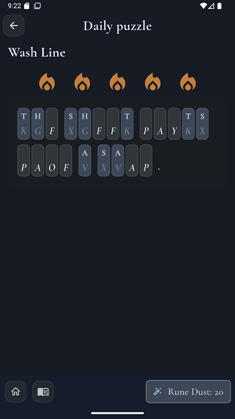 Twilight Runes — daily puzzle streak